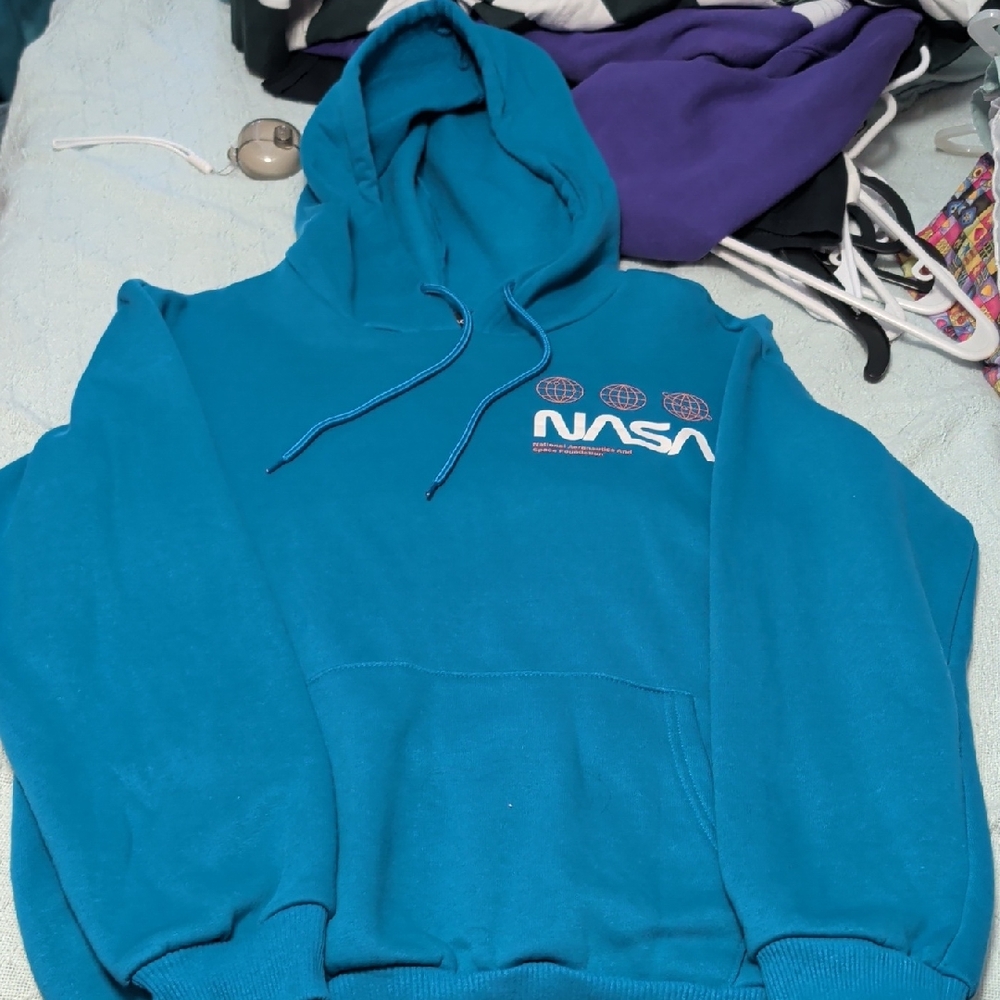 Logo Teal Men's Hoodie Sweatshirt